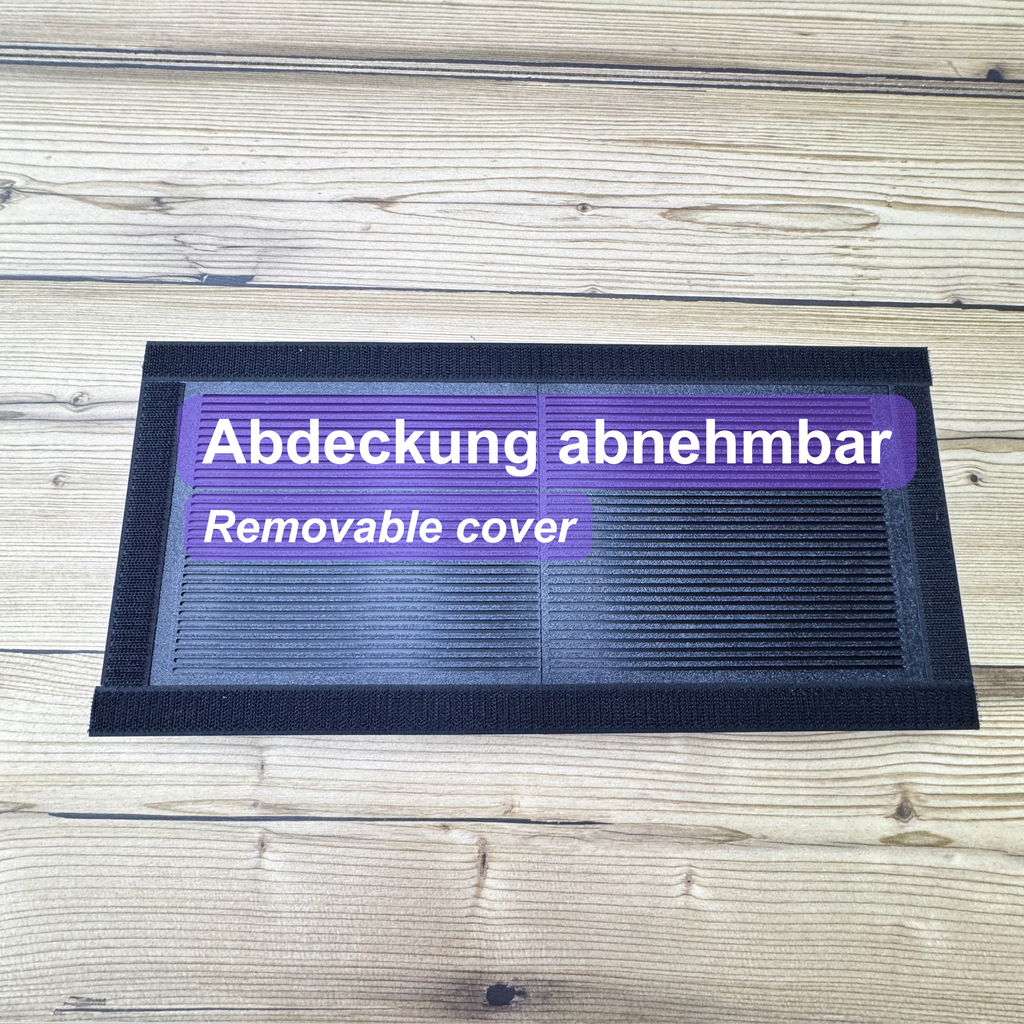 Lichtfalle mit Aktivkohle Filtervlies und Klettband