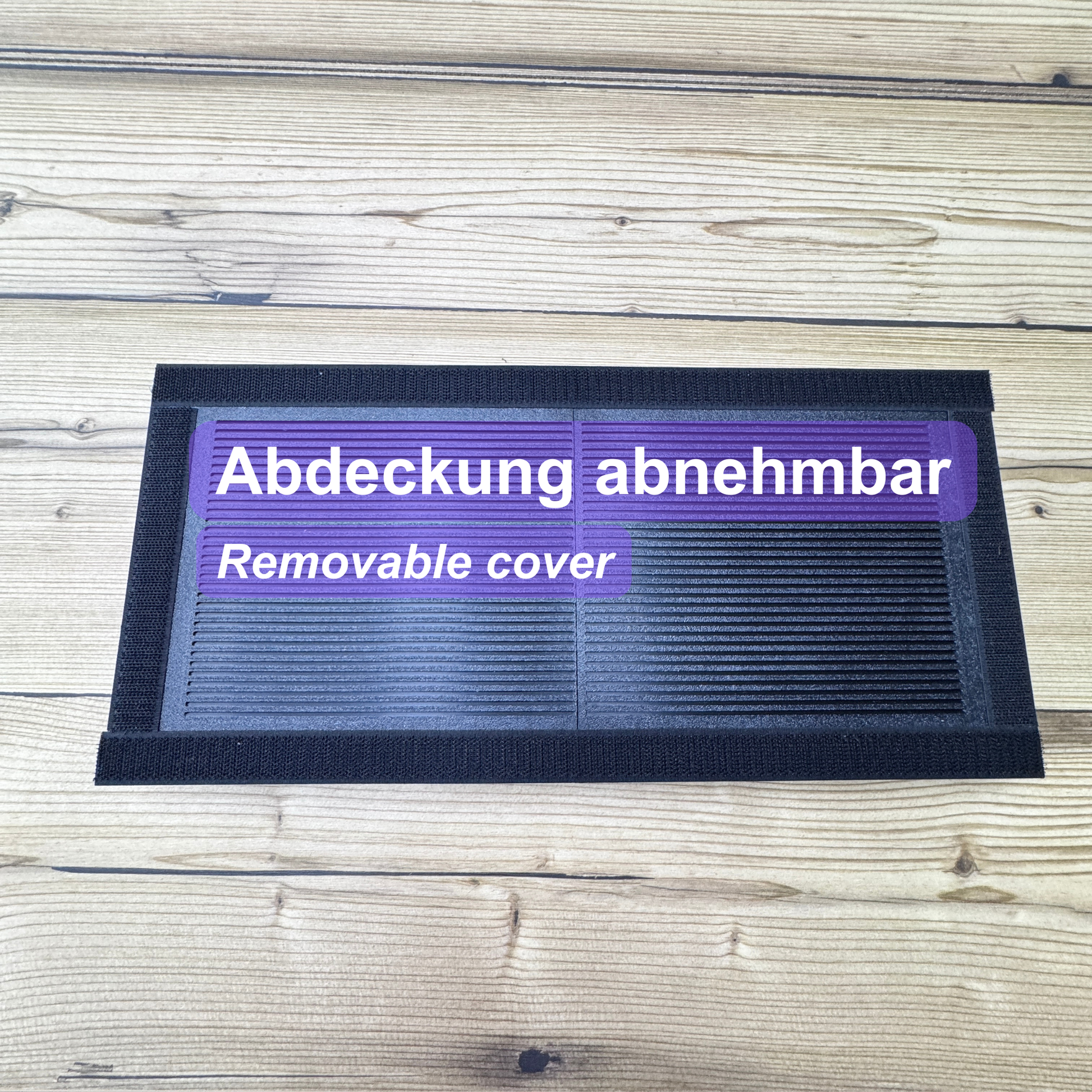 Lichtfalle mit Aktivkohle Filtervlies und Klettband