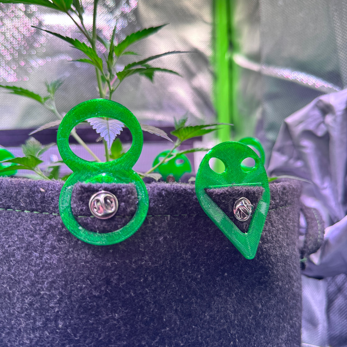GrowGrowTrainer - Pin Clips für Stofftöpfe