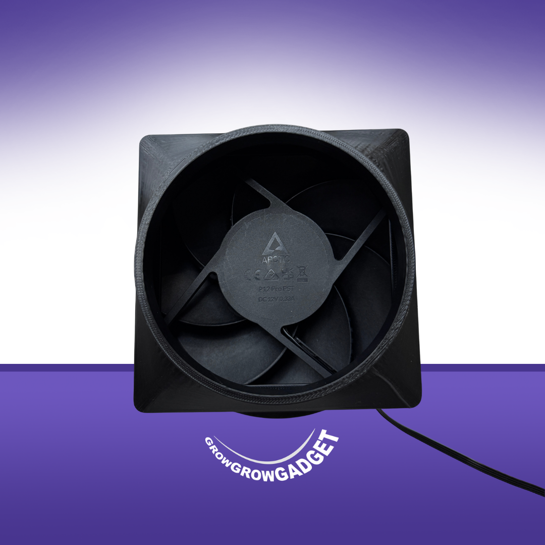 Homebox Lichtfalle 125MM mit Aktivkohlefiltervlies und PC Lüfterbefestigungsmöglichkeit