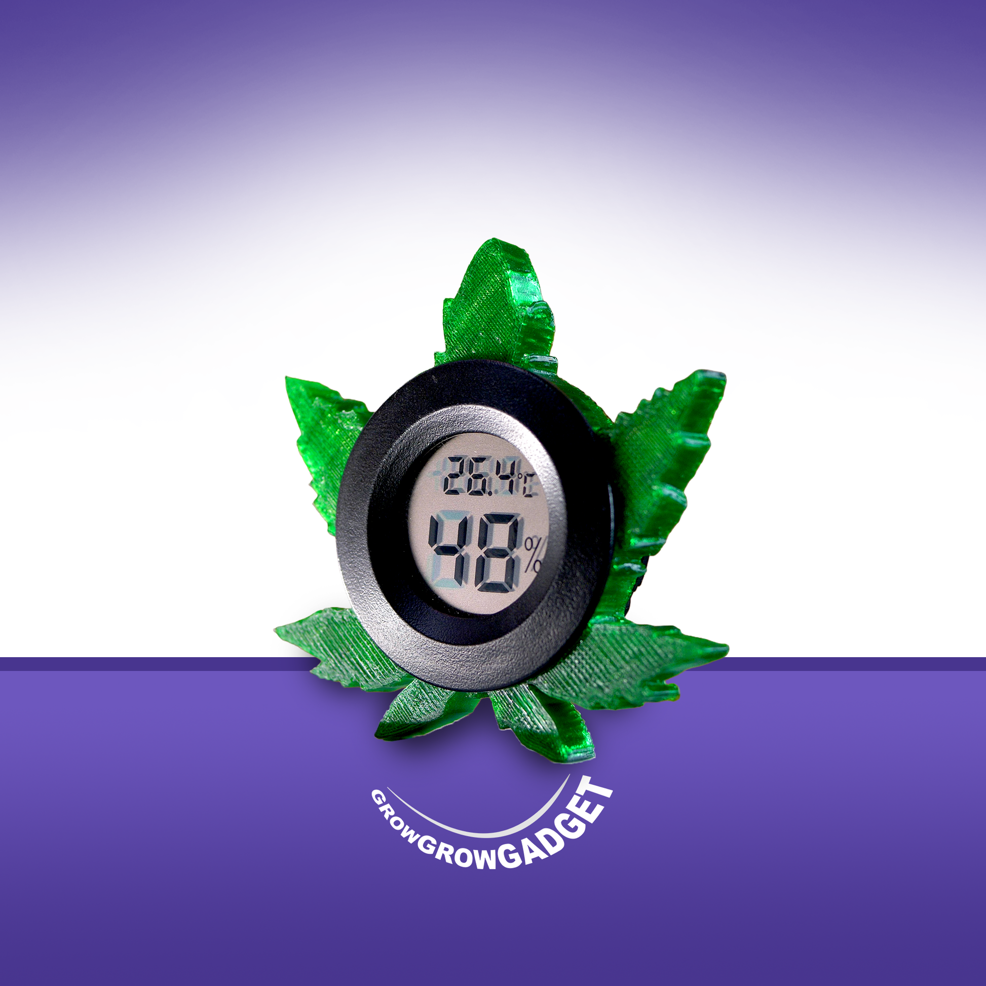 Thermo-/Hygrometer-Halterung für Einmachglas (inkl. Hygrometer, Ø 7 cm Deckel-Innenseite)