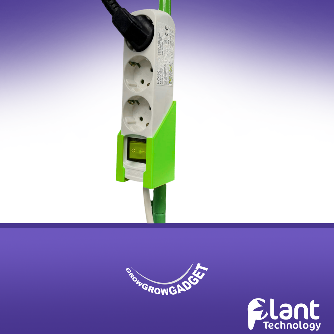 Steckdosen Halter für Growzelt Stangen